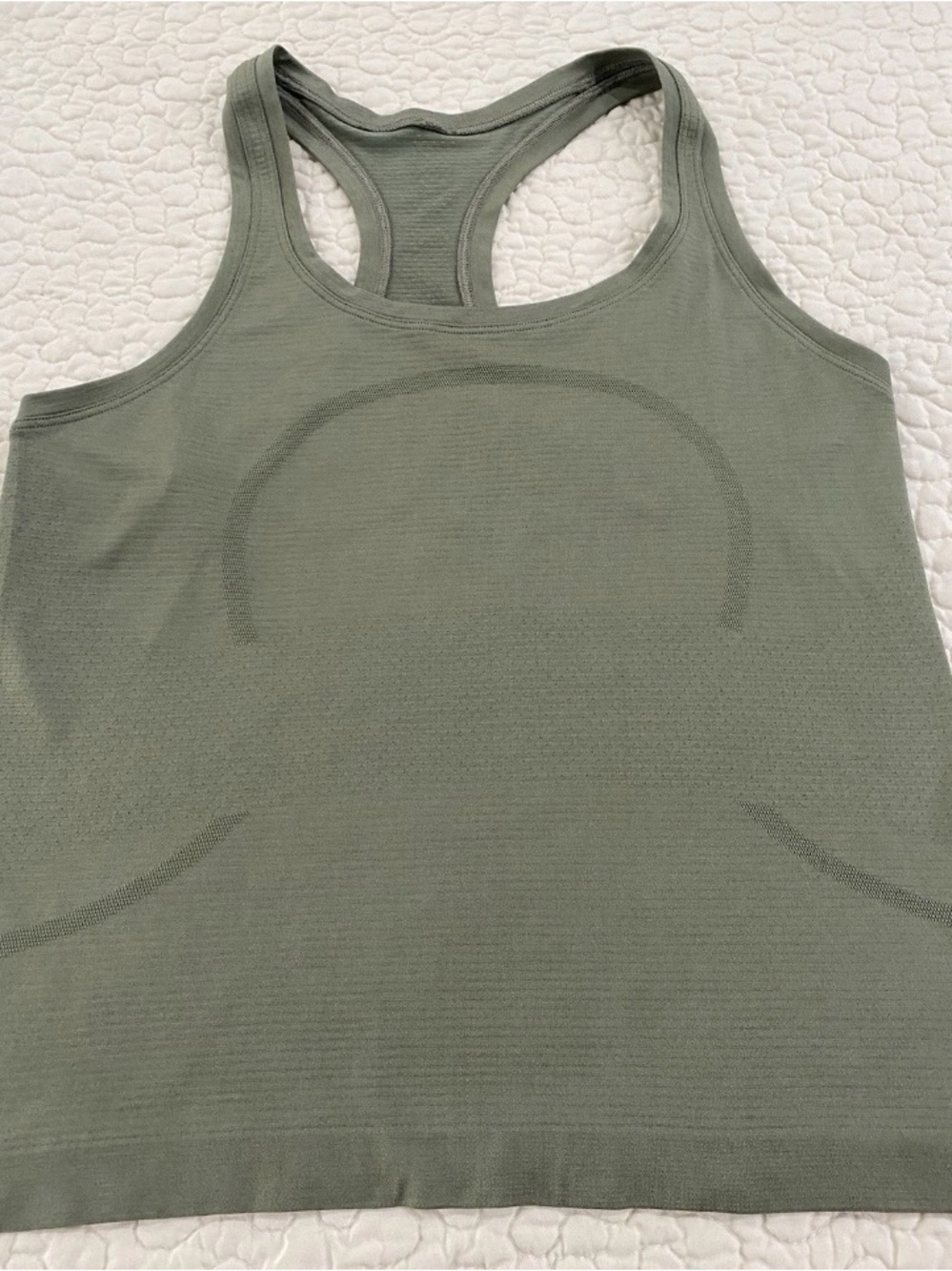 lululemon Swiftly Tech Olive Green Racerback Tank Size 8